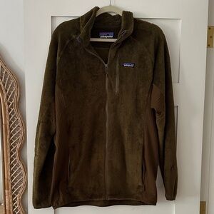 Patagonia Olive Green Fleece Jacket